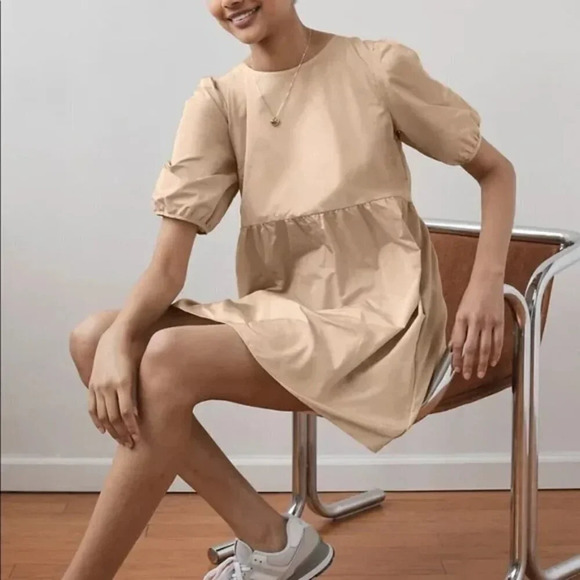 Aritzia Wilfred Taffeta Babydoll Fantasy Dress Light Blue Size Small - Picture 3 of 8